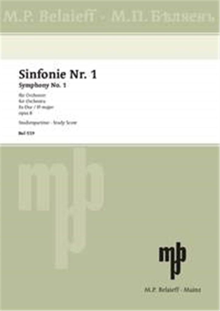 Sinfonie Nr. 1 Es-Dur op. 8
